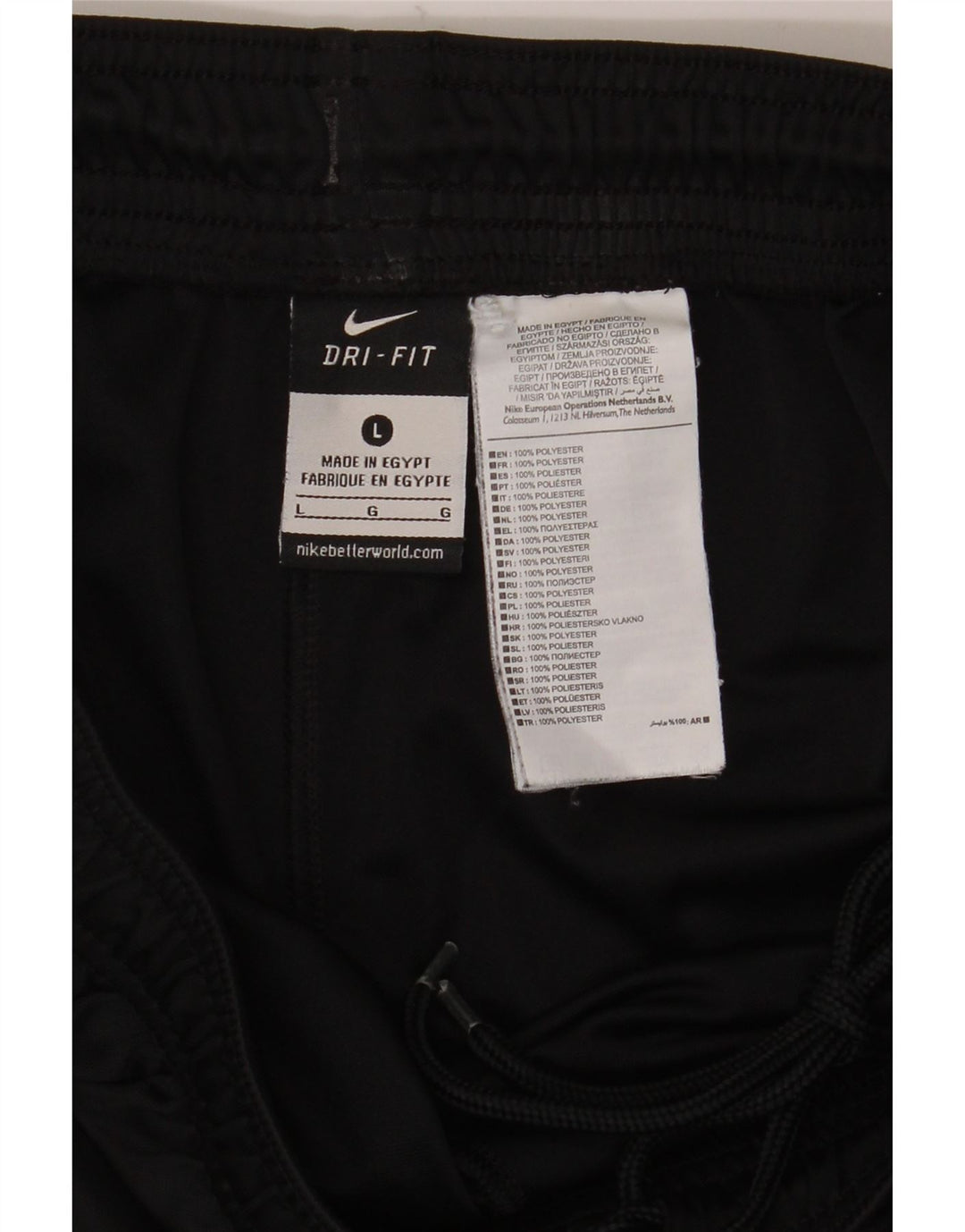 Męskie spodenki sportowe Nike Dri Fit, duże, czarne, poliestrowe