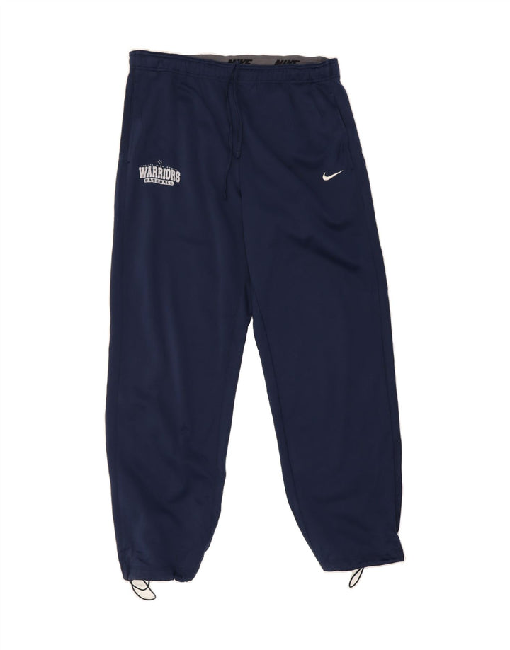 NIKE Mens Warriors Tracksuit Trousers Joggers XL  Navy Blue Polyester Vintage Nike and Second-Hand Nike from Messina Hembry 
