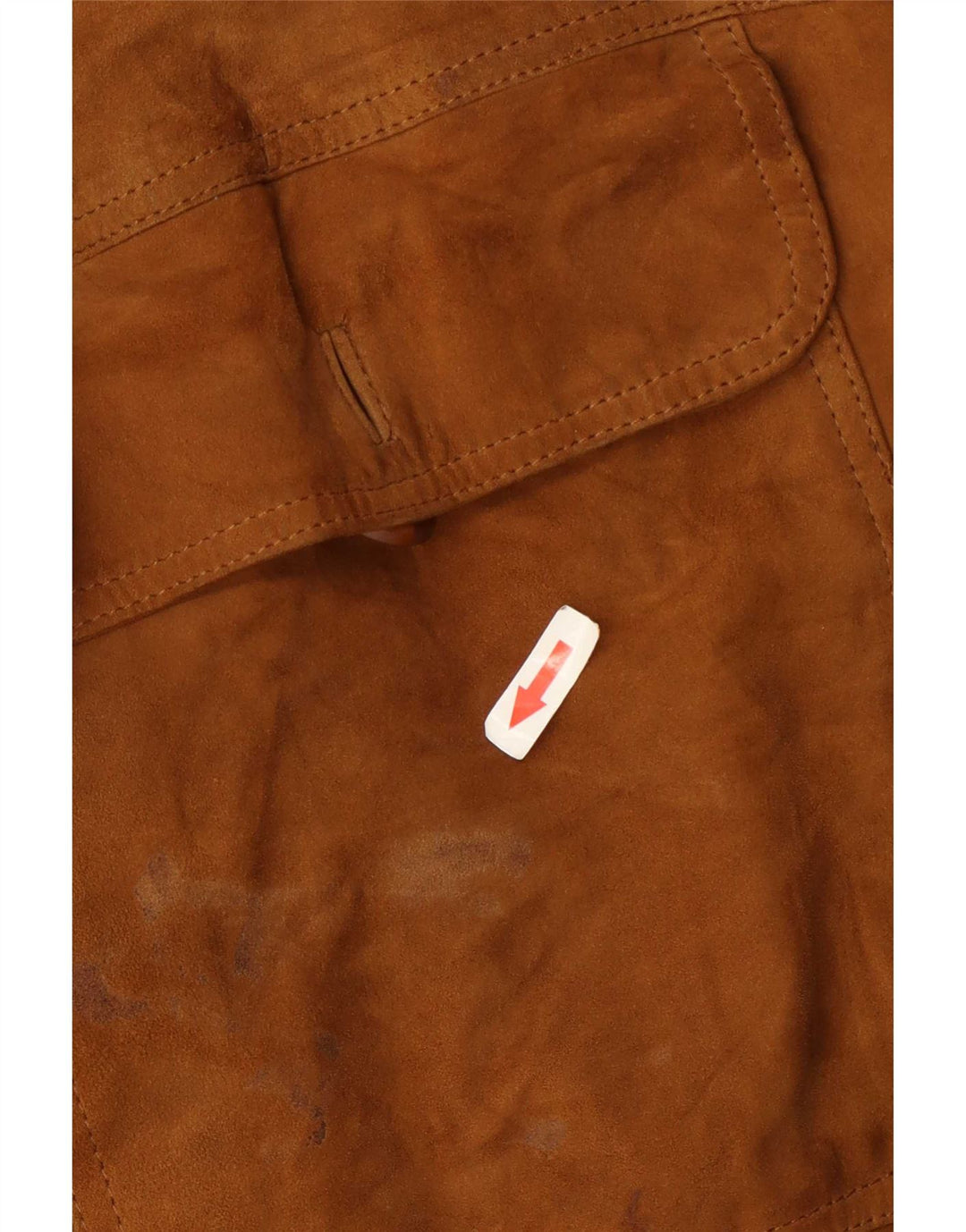 Vintage męska zamszowa kurtka bomber IT 56 3XL beżowa skóra