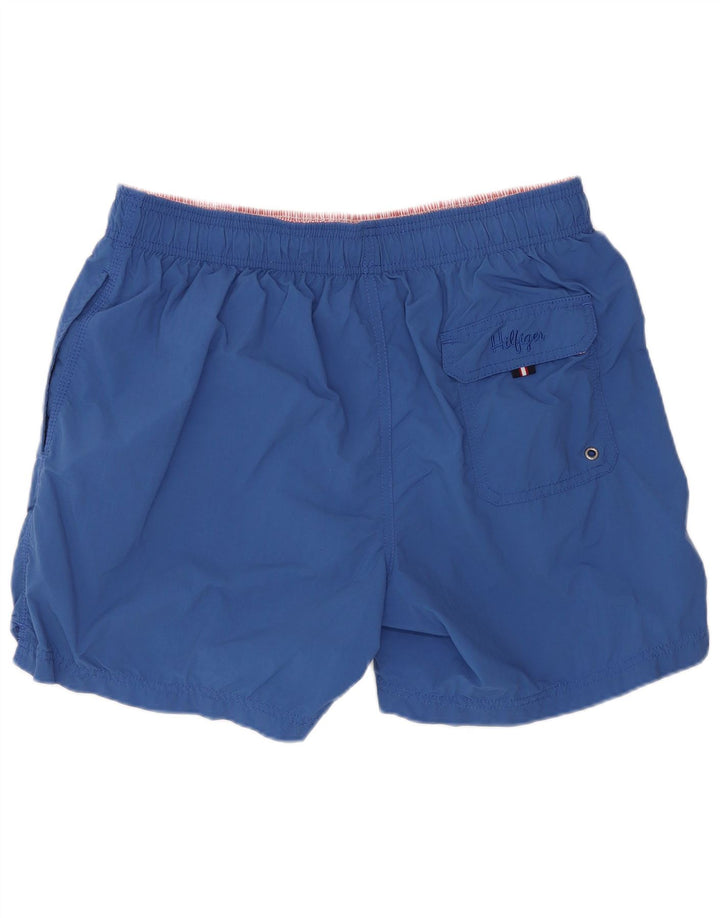 Męskie spodenki kąpielowe Tommy Hilfiger Regular, średnioniebieskie, nylonowe sportowe