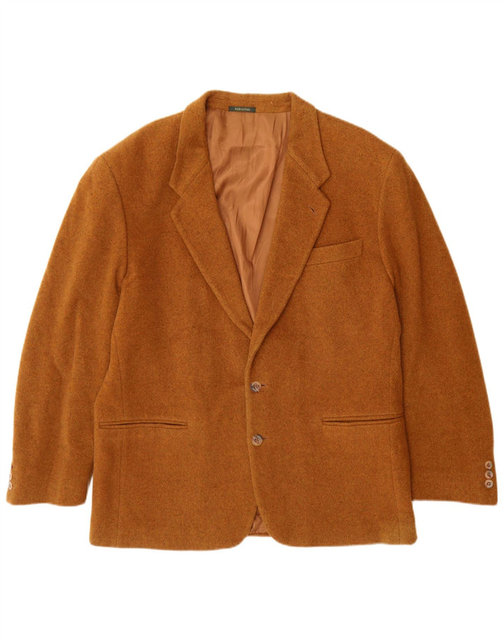 Valentino Męska marynarka zapinana na 2 guziki IT 54 2XL Brązowa Nowa Wełna