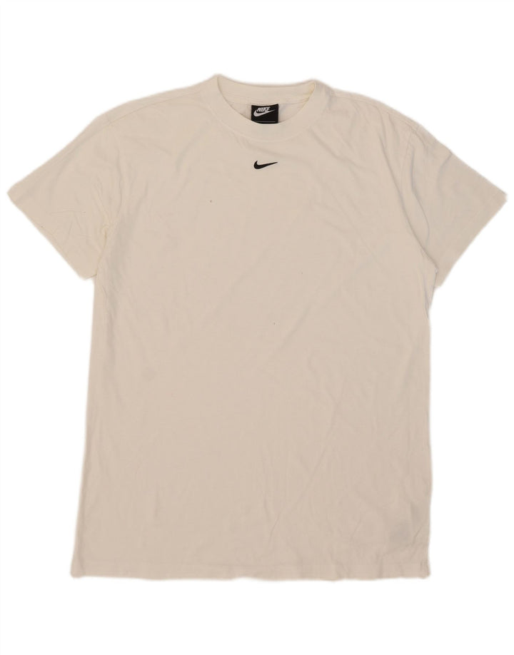 T-shirt męski Nike, średni, biały, bawełniany