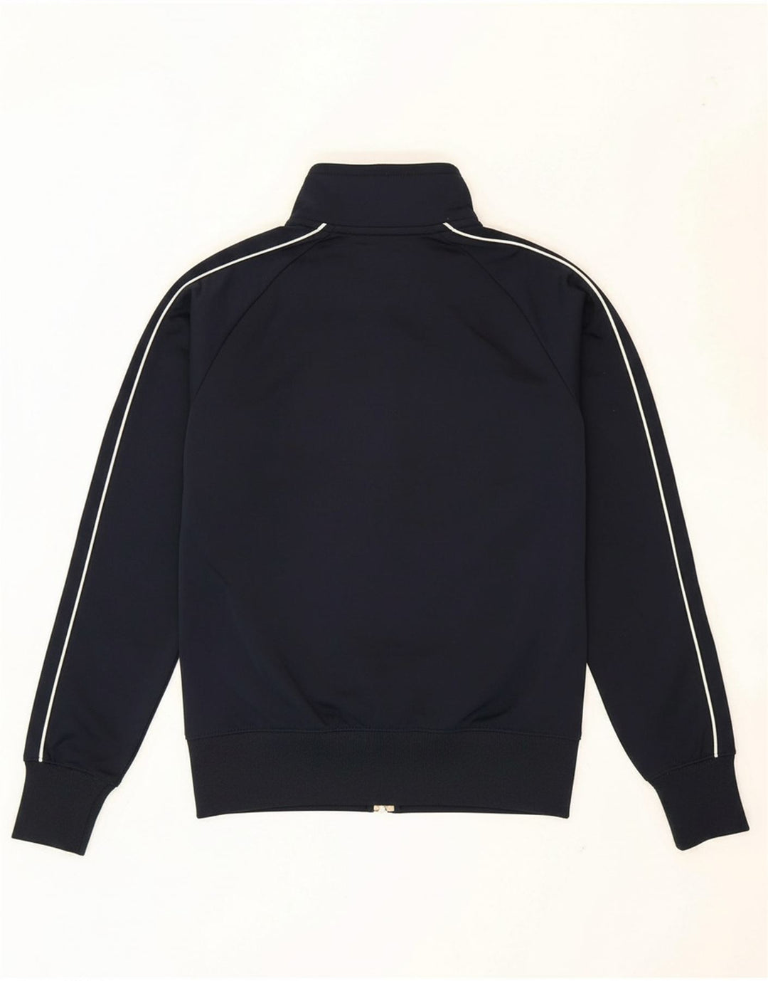 NIKE Womens Tracksuit Top Jacket UK 14 Medium Navy Blue Polyester