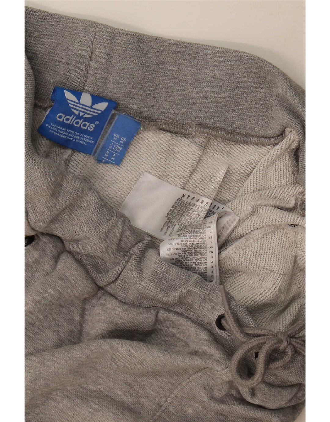 Męskie spodenki sportowe Adidas, średnioszare, bawełniane w cętki