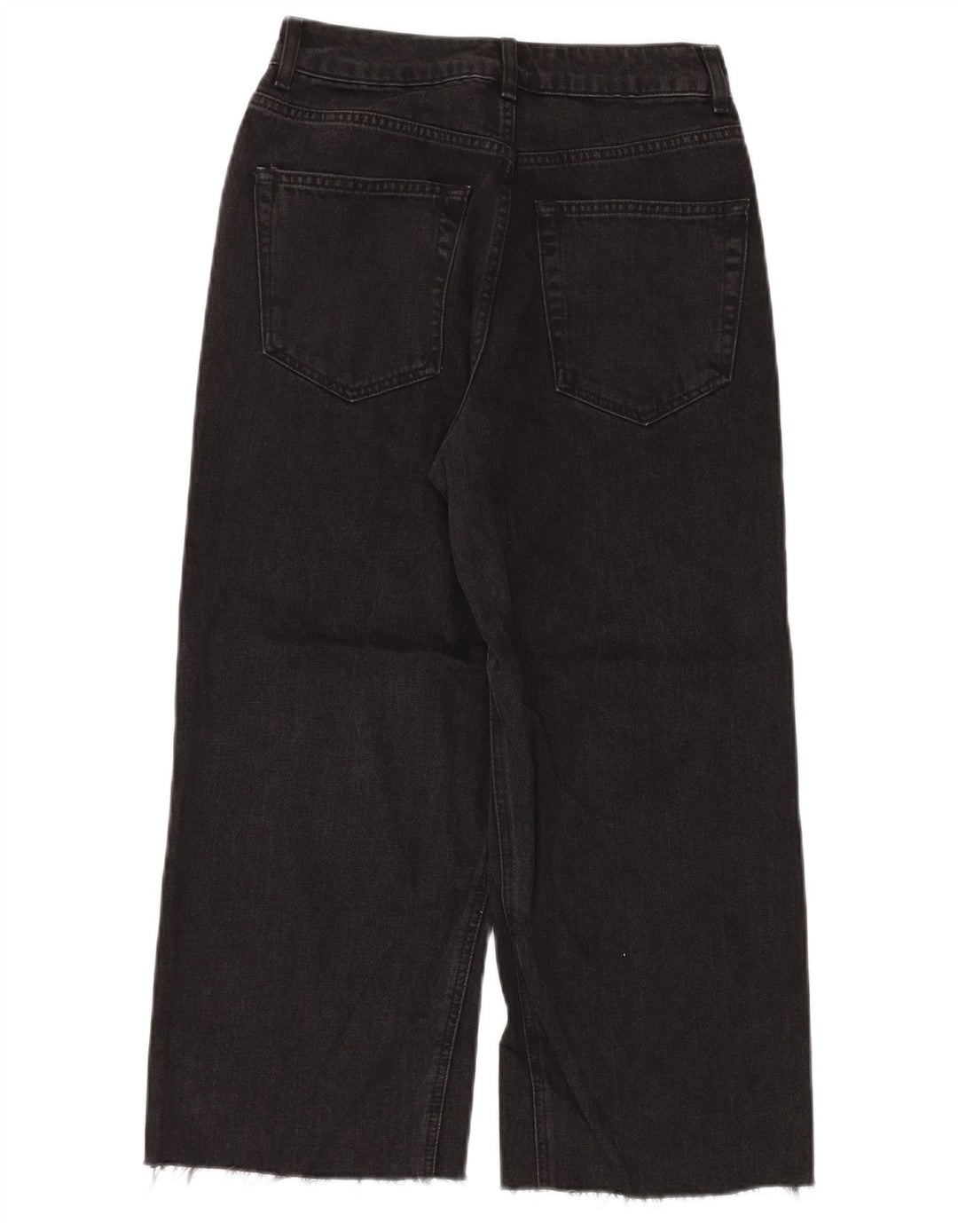 Damskie jeansy z szeroką nogawką TOPSHOP W28 L23 Czarny poliester