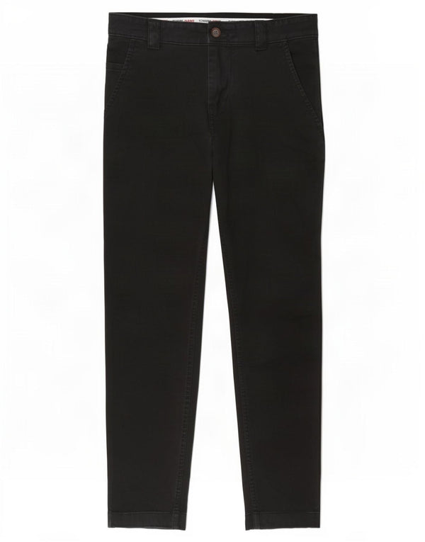 Damskie spodnie Chino Tommy Hilfiger W31 L30 Czarne bawełniane