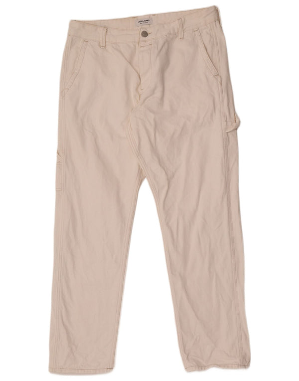 Męskie jeansy Jack & Jones Cargo Straight W34 L30 Białe