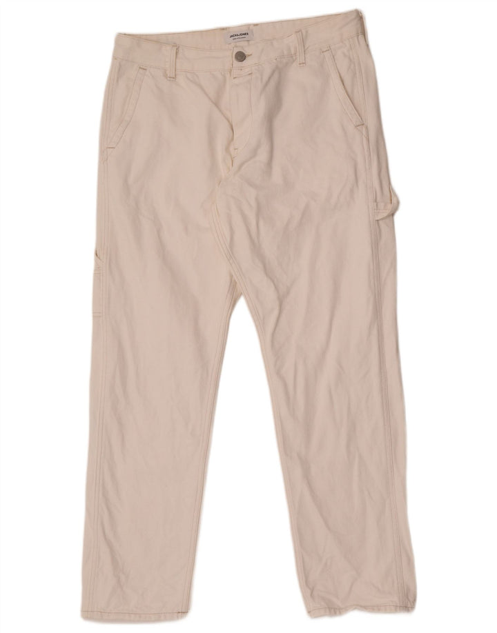 Męskie jeansy Jack & Jones Cargo Straight W34 L30 Białe