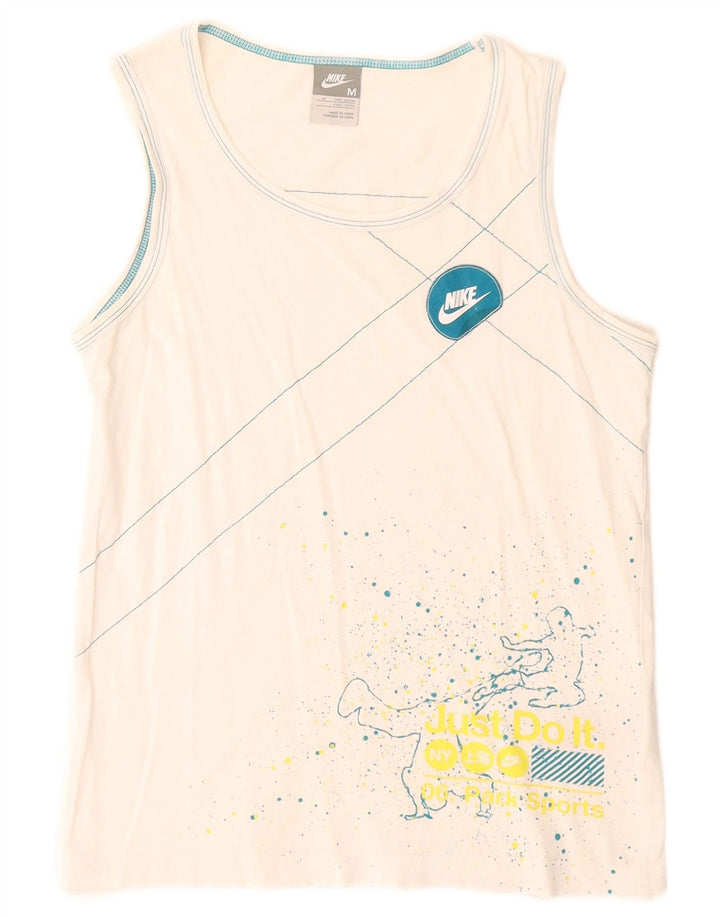 Chłopięca koszulka z kamizelką z grafiką Nike 10-11 lat, średni biały poliester