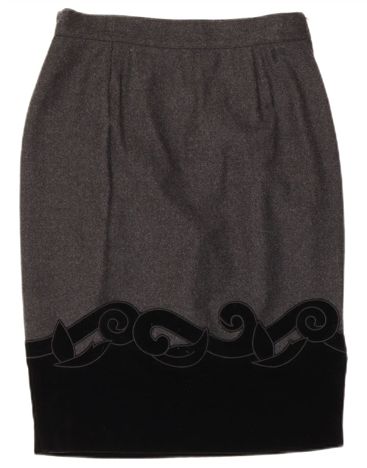 BLUMODE Damska spódnica ołówkowa IT 44 Medium W28 Szary blok kolorów