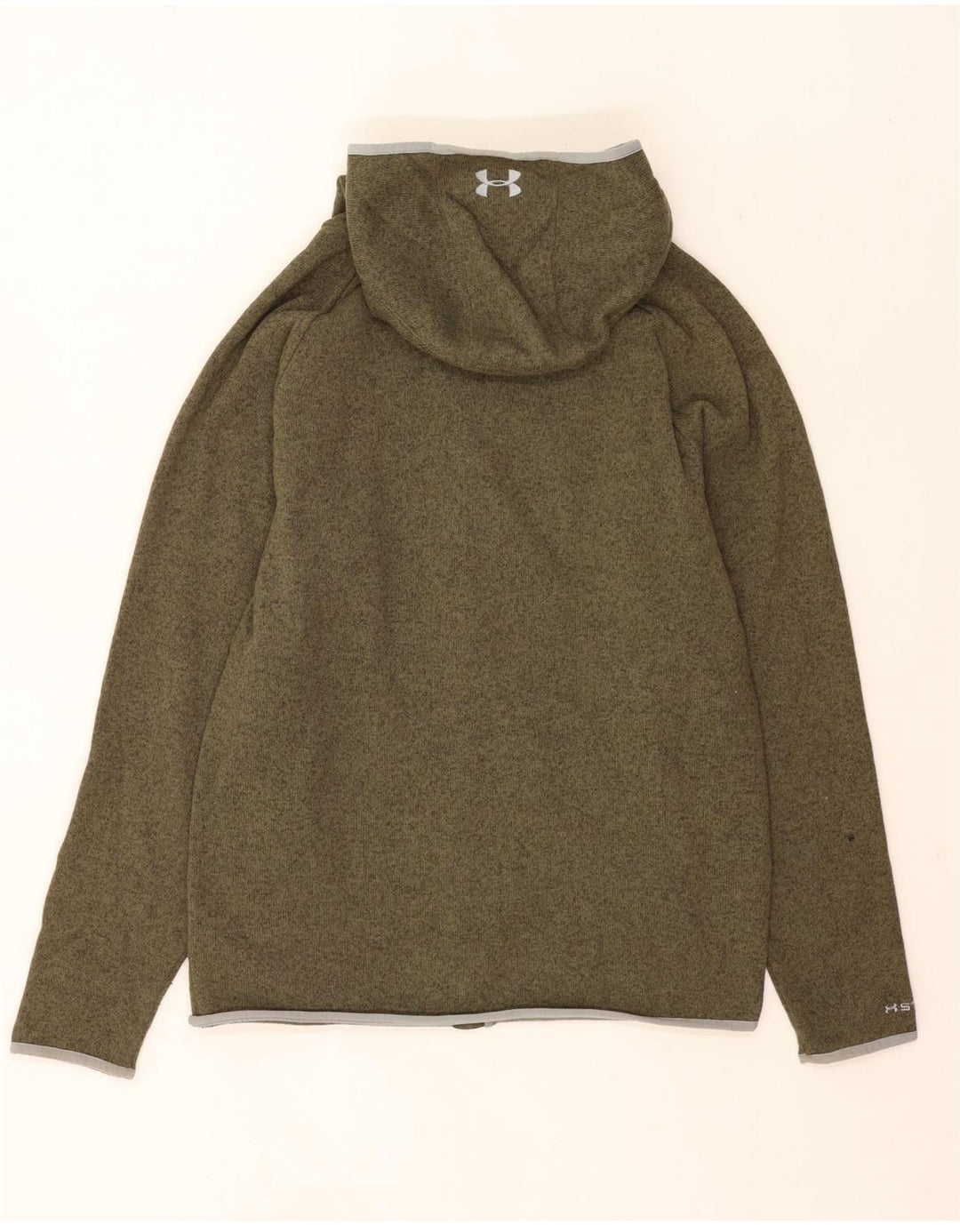 Męski sweter z kapturem i zamkiem Under Armour, duży, zielony, nakrapiany