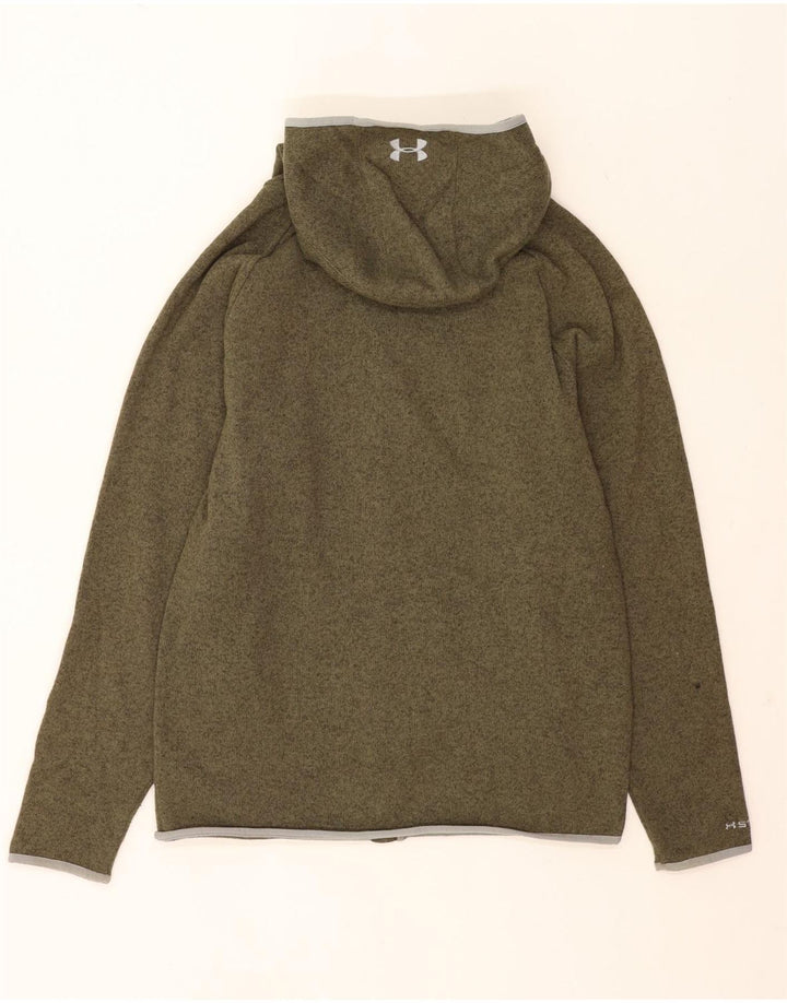 Męski sweter z kapturem i zamkiem Under Armour, duży, zielony, nakrapiany