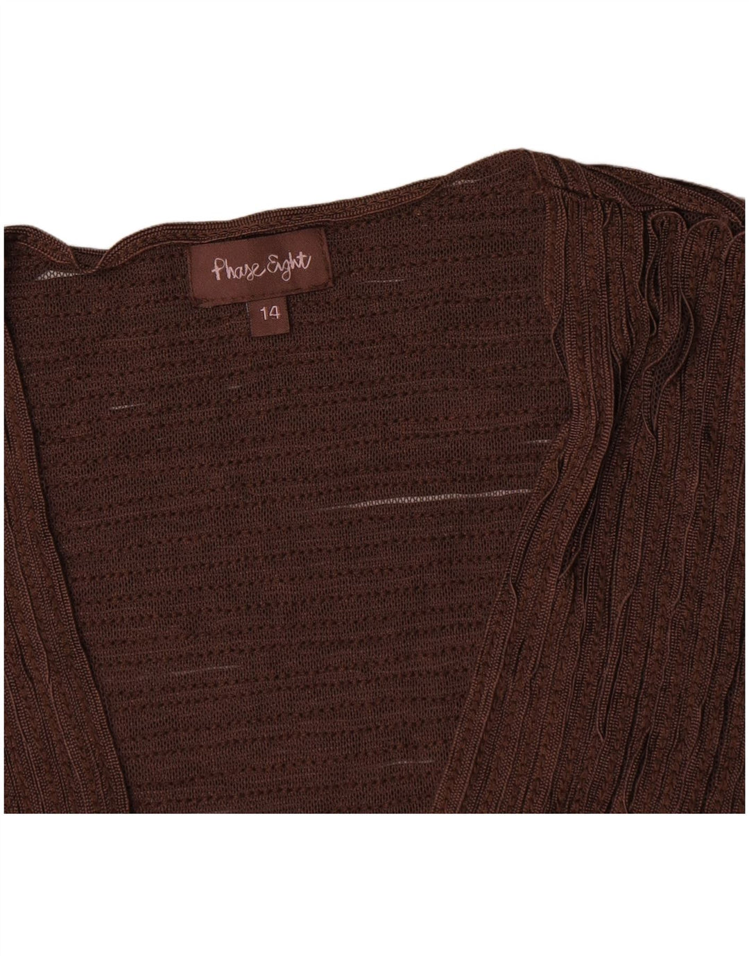 Damski top bolerkowy Phase Eight UK 14, średni brązowy nylon