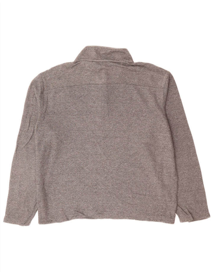 Damski sweter oversize CALVIN KLEIN z zamkiem błyskawicznym UK 12, średni szary