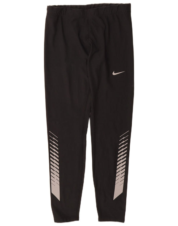 Damskie legginsy NIKE Dri Fit Graphic UK 12, średnie czarne
