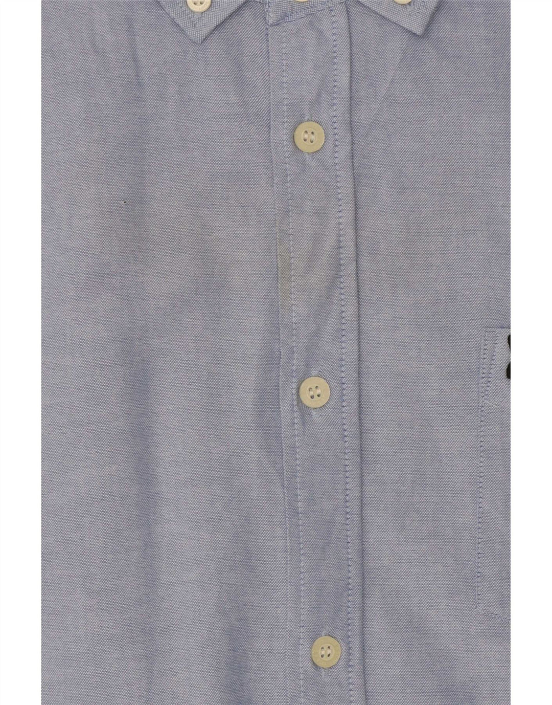 Męska koszula z krótkim rękawem Lyle & Scott, duża, niebieska, bawełniana