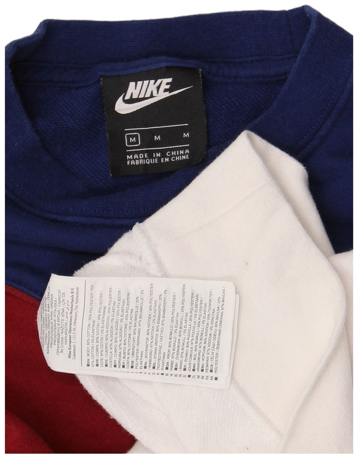 Damska bluza dresowa Nike, UK 14, bawełna w kolorze średniej bieli