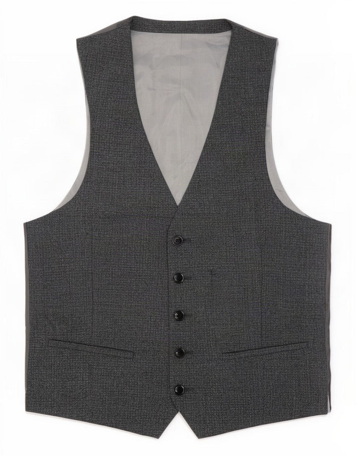 Kamizelka męska Dkny Slim Fit UK 38 Średnia szara wełna