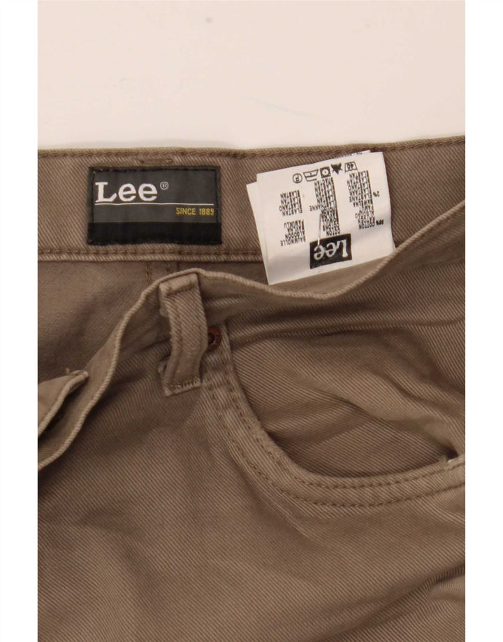 Męskie dżinsy Lee Brooklyn Straight W34 L33 Beżowa bawełna
