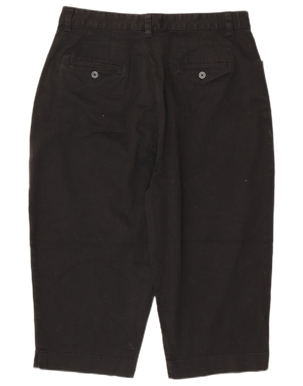 Spodnie damskie LEE Khaki z wysokim stanem Capri US 16 2XL W32 L18 Czarna bawełna