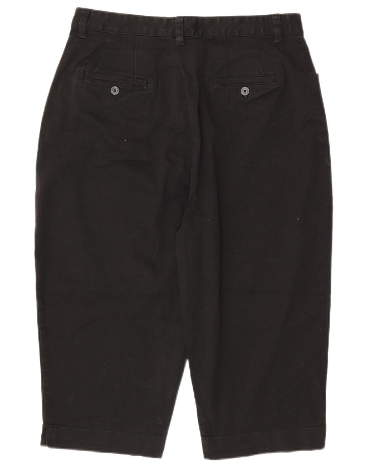 Spodnie damskie LEE Khaki z wysokim stanem Capri US 16 2XL W32 L18 Czarna bawełna