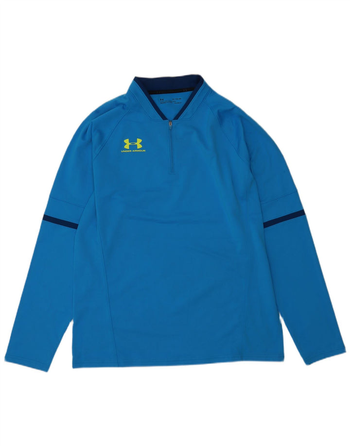 Męska bluza z zamkiem pod szyją Under Armour Cold Gear i długim rękawem XL, niebieska, poliestrowa