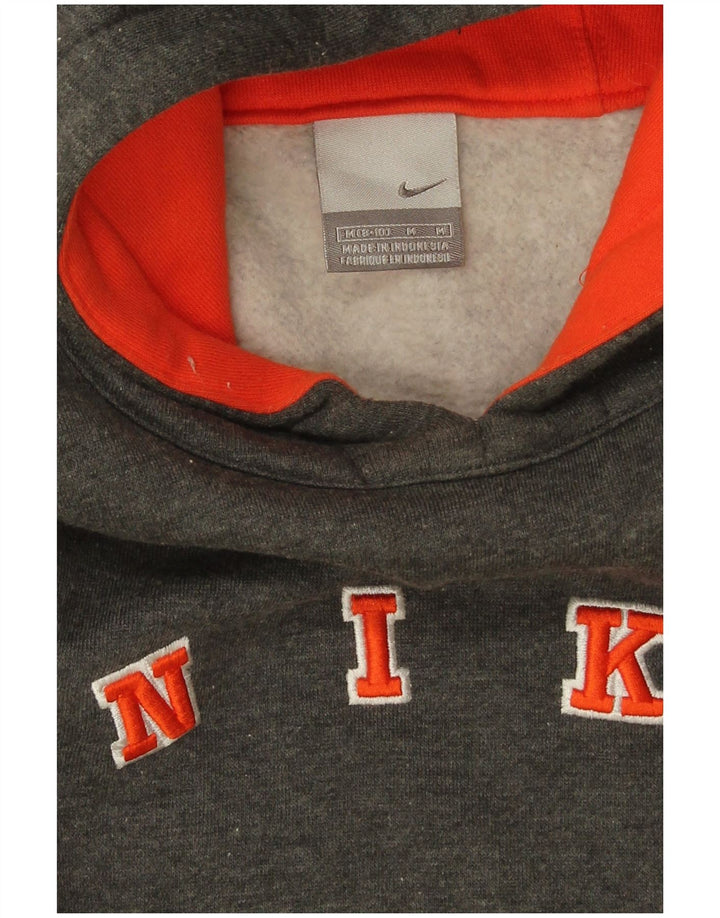 Damski sweter z kapturem Nike Graphic Oversize US 8/10, średnioszary, bawełniany