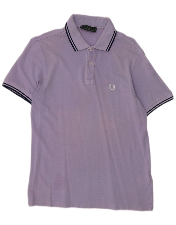 Męska koszulka polo FRED PERRY, mała, fioletowa, bawełniana