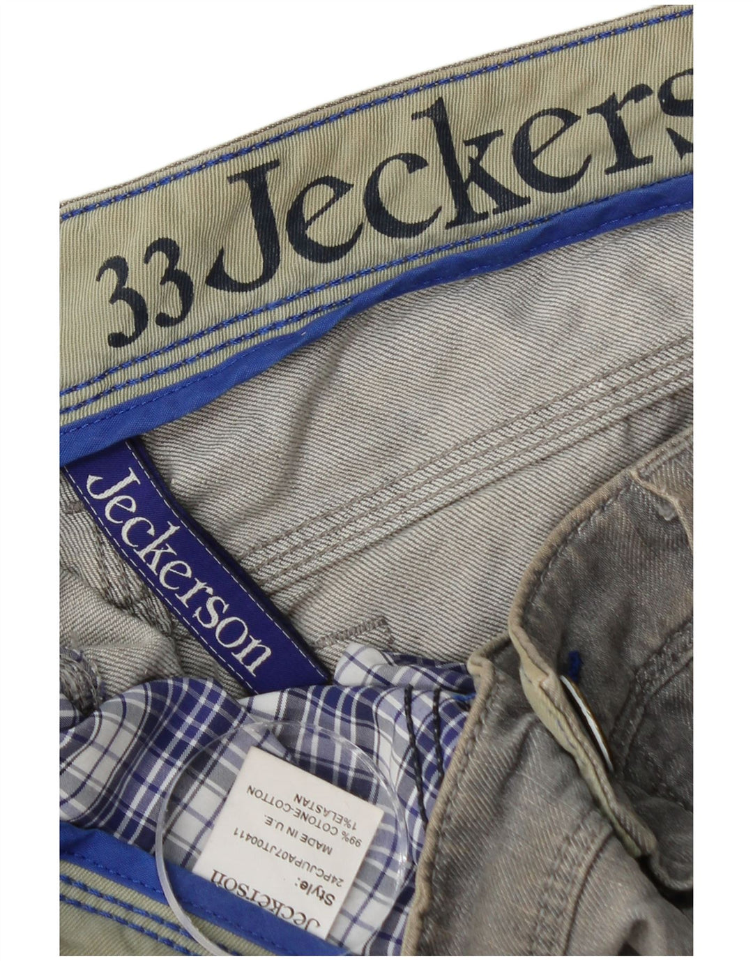 Jeansy damskie Jeckerson W33 L29 Szara bawełna