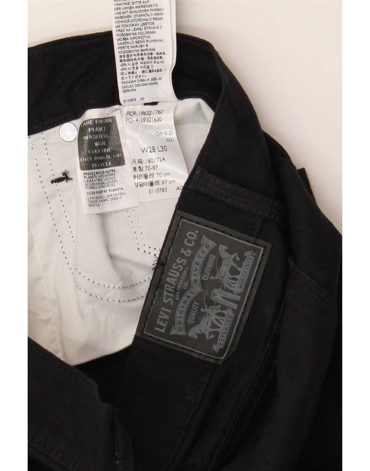 Damskie jeansy Levi's Bootcut W28 L30 Czarna bawełna