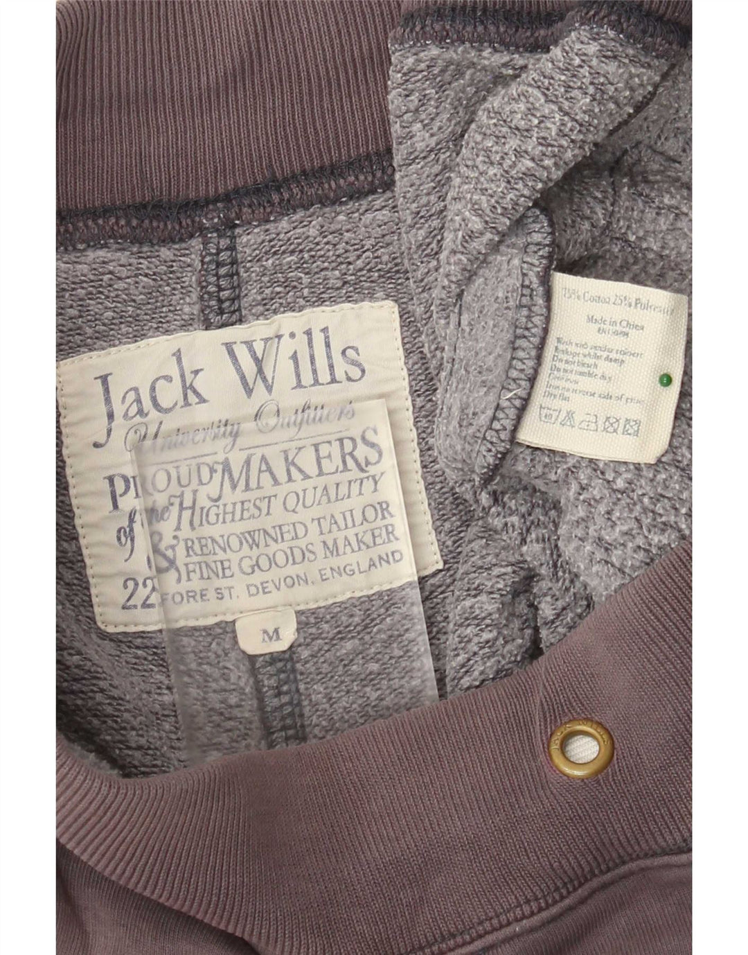 Męskie spodenki sportowe Jack Wills z grafiką, średnioszare, bawełniane z blokami kolorów