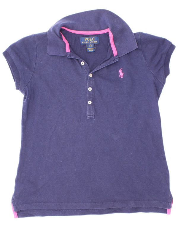 Koszula dziewczęca Polo Ralph Lauren 8-9 lat, średnia, granatowa, bawełniana