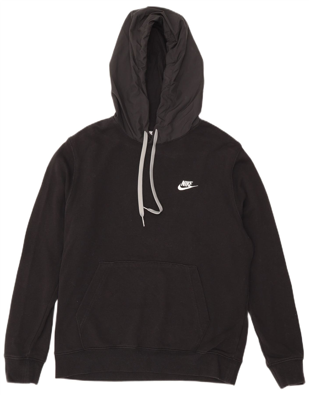 Męski sweter z kapturem Nike z grafiką, średni czarny, bawełniany