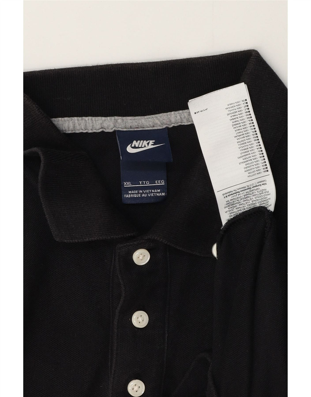 Męska koszulka polo NIKE 2XL, czarna, bawełniana
