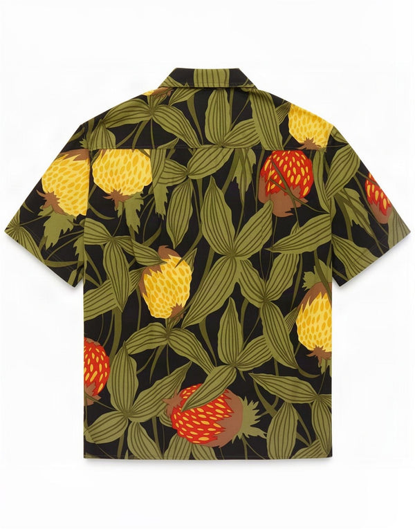 Koszula damska z krótkim rękawem w stylu vintage, UK 20 2XL, wielobarwna, kwiecista bawełna