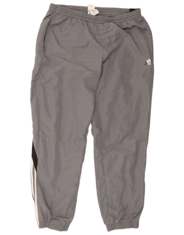 Adidas Męskie spodnie dresowe Joggers XL Szary poliester z blokami kolorów
