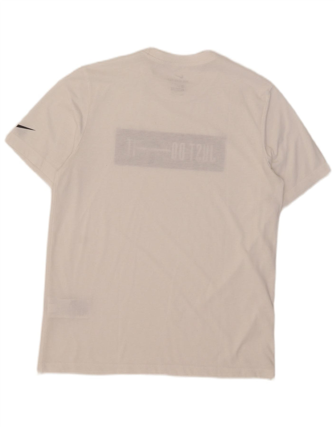 Męska koszulka Nike Dri Fit z grafiką, średnia biała bawełna