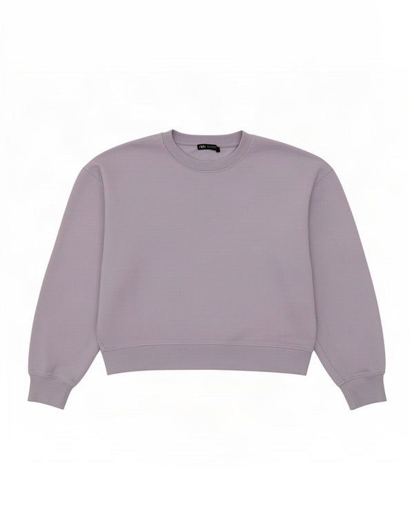 Bluza damska Zara Sweter UK 14 Średni fiolet, bawełna