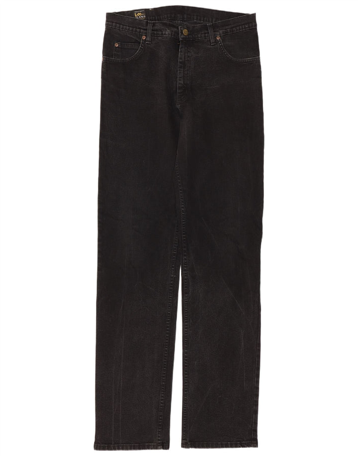 Damskie jeansy Lee Brooklyn Straight W34 L36 Czarne bawełniane