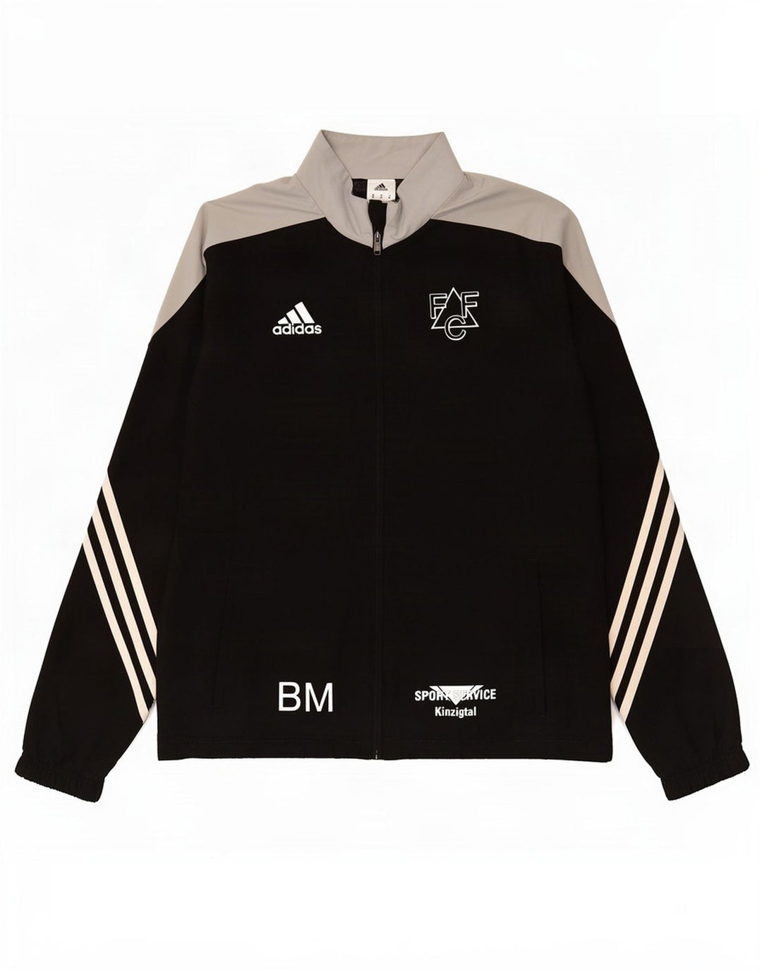 Adidas Męska bluza dresowa z grafiką, średnia czarna, poliester z blokami kolorów