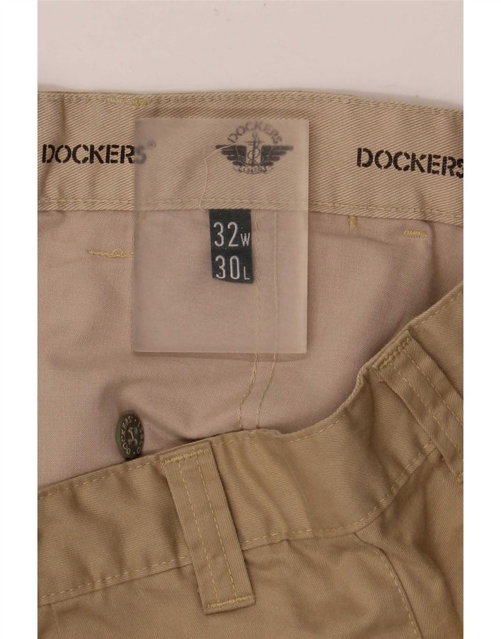 Męskie spodnie typu chino proste Dockers W32 L30 beżowe