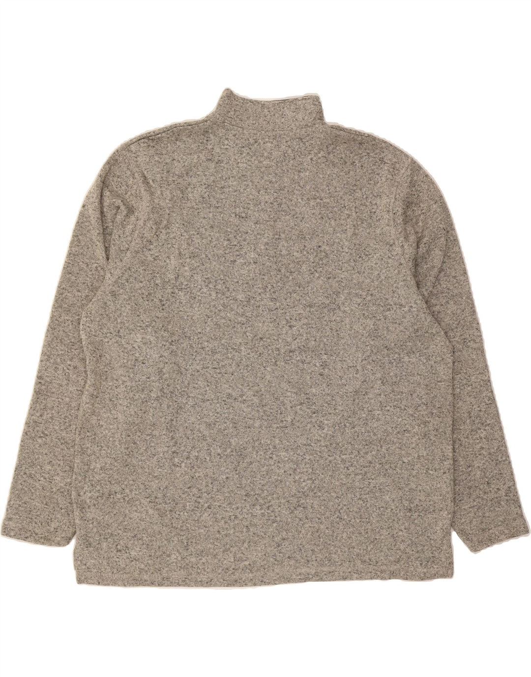 WRANGLER Mens Zip Neck Sweatshirt Jumper 2XL Grey Polyester Vintage Wrangler and Second-Hand Wrangler from Messina Hembry 