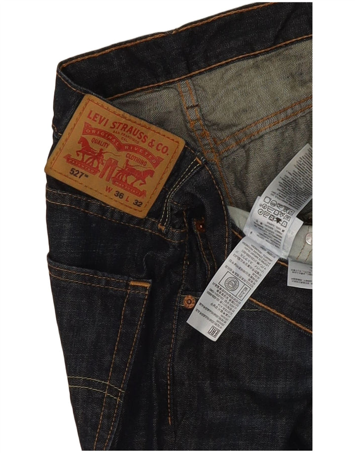 Męskie jeansy Levi's 527 Bootcut W36 L32 Granatowa bawełna