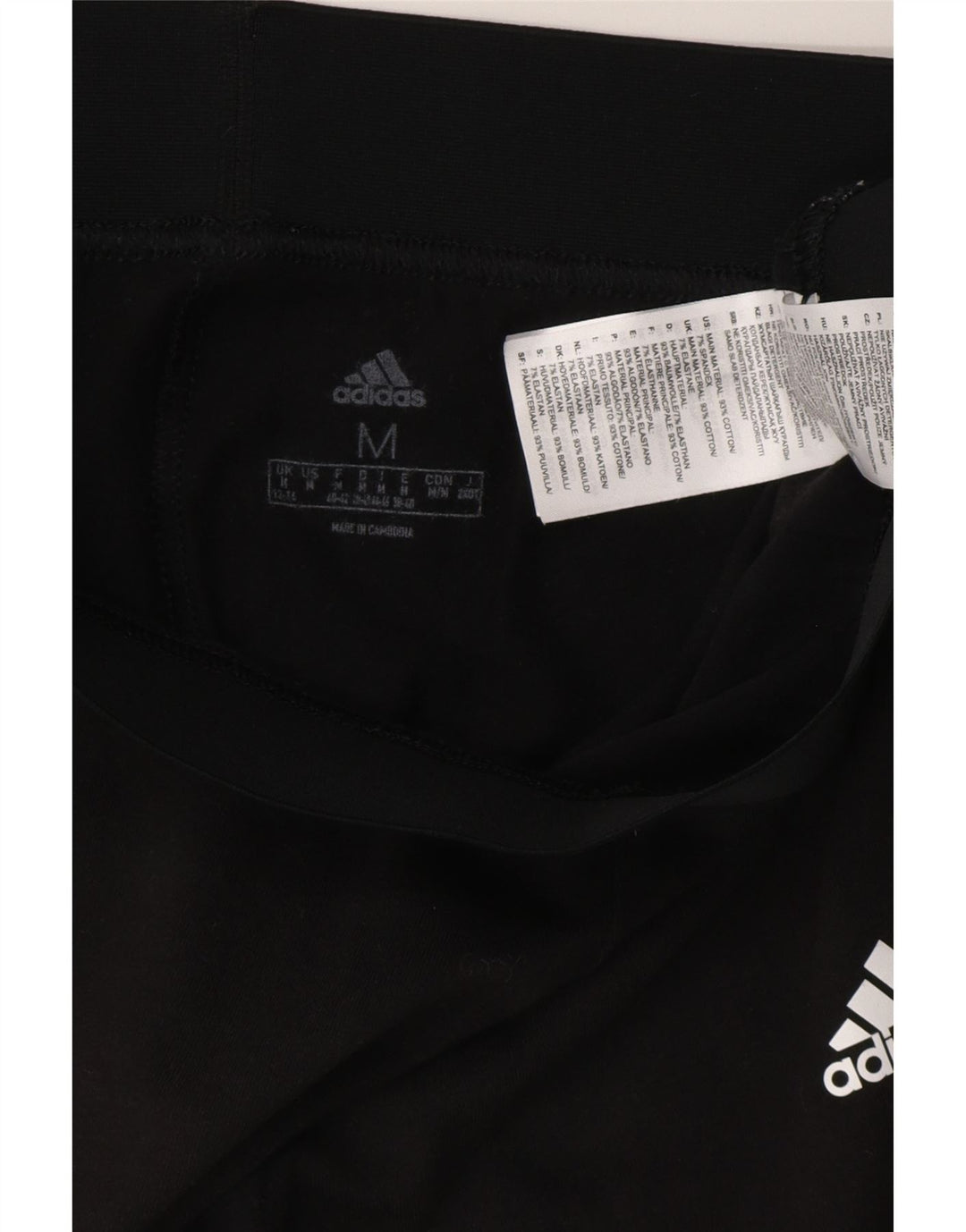 Legginsy damskie ADIDAS UK 12/14, średnia czarna bawełna