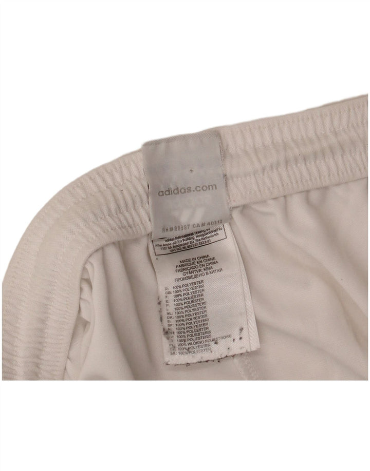 Męskie spodenki sportowe ADIDAS Climalite, średni biały poliester