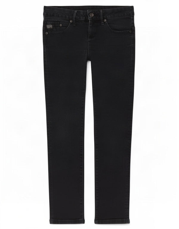 Damskie jeansy slim z niską talią G-Star Midge W27 L28 Granatowa bawełna