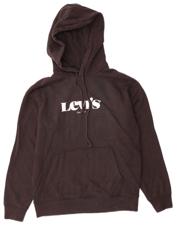 Męski sweter z kapturem i grafiką Levi's XS, czarny, bawełniany