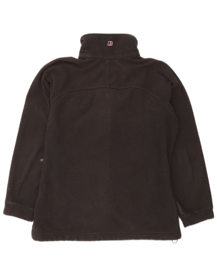 Damska kurtka polarowa oversize Berghaus UK 10, mała, czarna, z poliestru