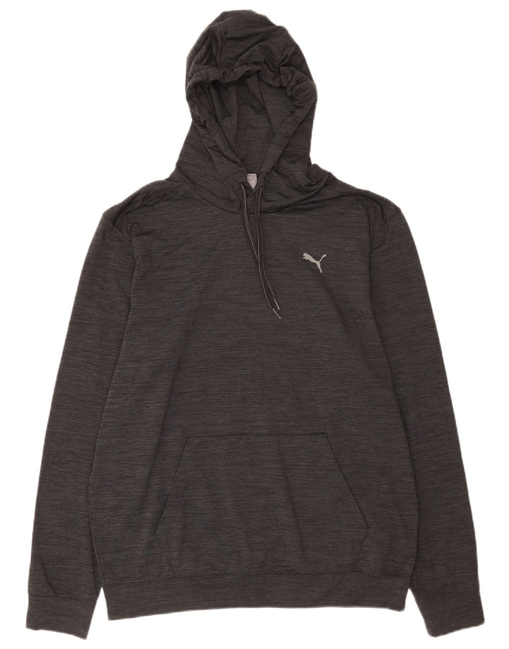 Męski sweter z kapturem Puma, duży, czarny poliester