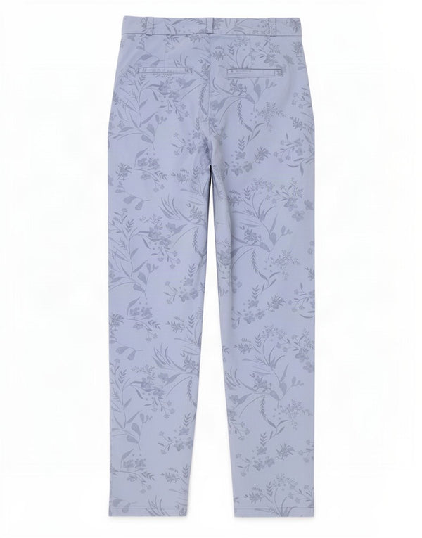Damskie spodnie Chino Marks & Spencer UK 8 Small W27 L29 Niebieskie kwiaty